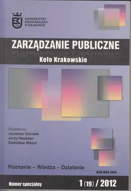 Zarządzanie Publiczne nr 1(19)/2012 - Stanisław Mazur