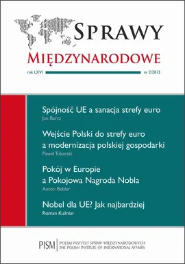 Sprawy Międzynarodowe nr 2/2013 - Anton Bebler, Hubert Świętek, Jan Barcz, Marek Rewizorski, Paweł Tokarski, Roman Kuźniar
