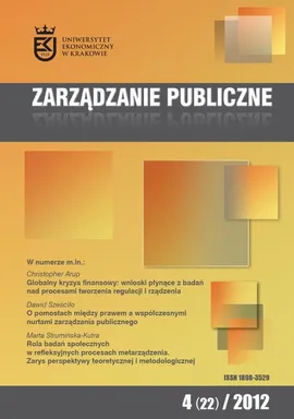 Zarządzanie Publiczne nr 4(22)/2012 - Stanisław Mazur