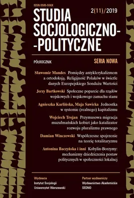 Studia Socjologiczno-Polityczne 2(11) 2019 - Praca zbiorowa