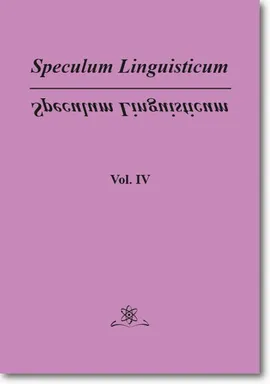 Speculum Linguisticum Vol. 4 - Jan Wawrzyńczyk
