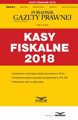 Kasy fiskalne 2018 (Podatki 6/2018) - Infor Pl