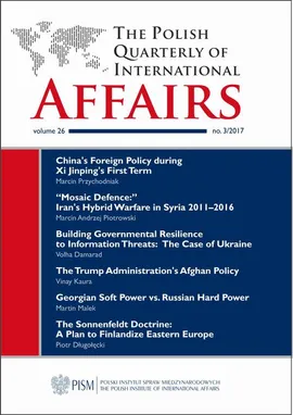 The Polish Quarterly of International Affairs nr 3/2017 - Marcin Andrzej Piotrowski, Marcin Przychodniak, Martin Malek, Piotr Długołęcki, Vinay Kaura, Volha Damarad