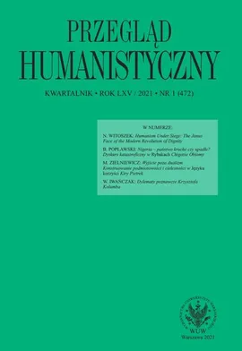 Przegląd Humanistyczny 2021/1 (472)