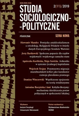 Studia Socjologiczno-Polityczne 2/11/2019