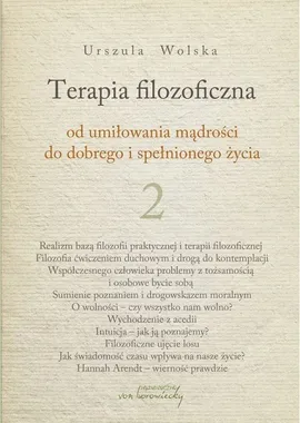 Terapia filozoficzna 2 - Urszula Wolska