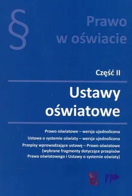 Prawo w oświacie Część 2 Ustawy oświatowe