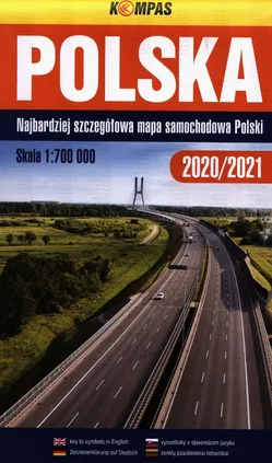Polska mapa samochodowa 1:700 000 - Outlet