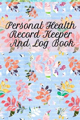 Personal Health Record Keeper And Log Book - Leafy Green