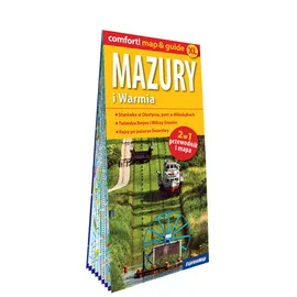 Mazury i Warmia laminowany map&guide (2w1: przewodnik i mapa) - Malwina Flaczyńska, Waldemar Wieczorek