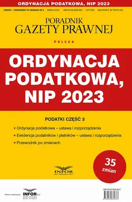 Ordynacja podatkowa NIP 2023 - Praca zbiorowa