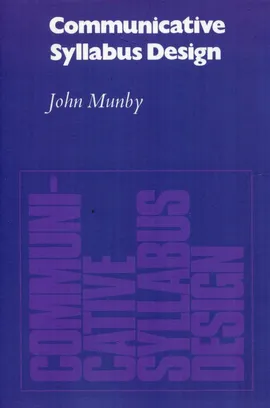 Communicative Syllabus Design - John Munby