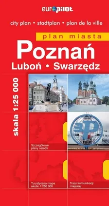 Poznań Swarzędz Luboń Plan miasta 1:25 000 laminowany