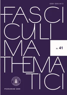 Fasciculi Mathematici, 2009/41 - Praca zbiorowa