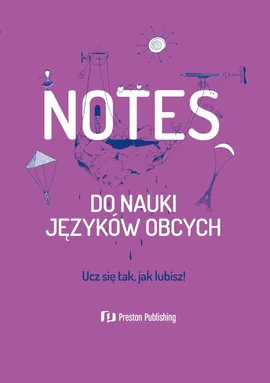 Notes do nauki języków obcych (fioletowa okładka)