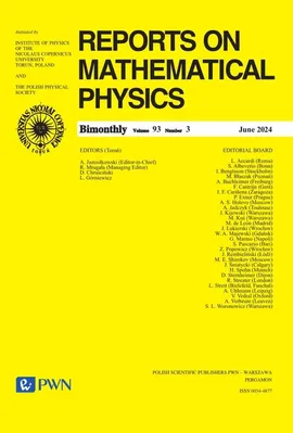 Reports on Mathematical Physics Volume 93  Nr 3