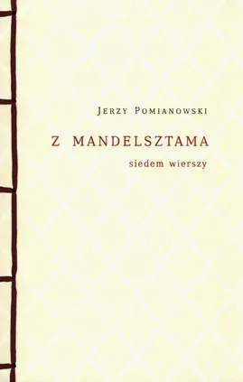 Z Mandelsztama - Jerzy Pomianowski