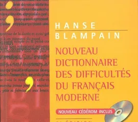 Nouveau Dictionnaire des difficultes du Francais moderne + płyta CD ROM - Daniel Blampain, Joseph Hanse