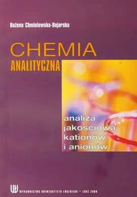 Chemia analityczna - Outlet - Bożena Chmielewska-Bojarska