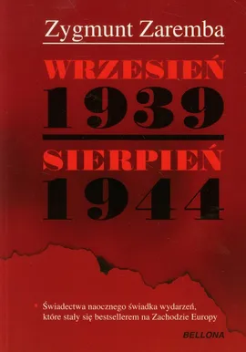 Wrzesień 1939 Sierpień 1944 - Outlet - Zygmunt Zaremba