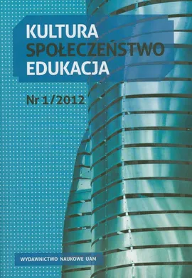 Kultura społeczeństwo edukacja Nr 1/2012
