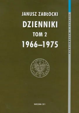 Dzienniki 1966-1975 Tom 2 - Outlet - Janusz Zabłocki