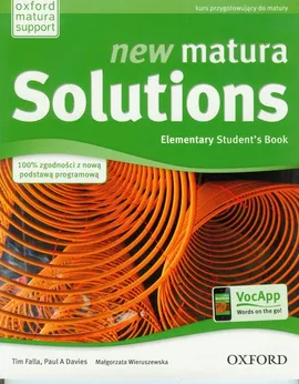 New Matura Solutions Elementary Student's Book - Davies Paul A., Tim Falla, Małgorzata Wieruszewska