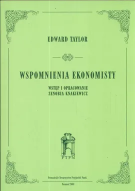 Wspomnienia ekonomisty - Edward Taylor