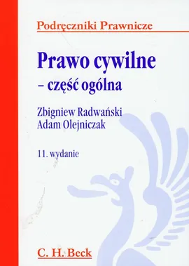 Prawo cywilne - część ogólna - Outlet - Adam Olejniczak, Zbigniew Radwański