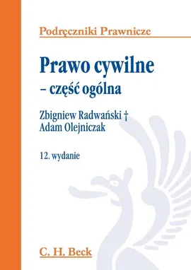 Prawo cywilne część ogólna - Outlet - Adam Olejniczak, Zbigniew Radwański