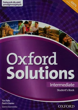Oxford Solutions Intermediate Podręcznik - Outlet - Davies Paul A., Tim Falla, Joanna Sosnowska