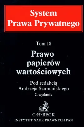 Prawo papierów wartościowych Tom 18 - Outlet