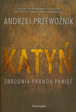 Katyń Zbrodnia prawda pamięć - Outlet - Andrzej Przewoźnik