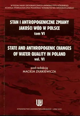 Stan i antropologiczne zmiany jakości wód w Polsce Tom 6 - Outlet