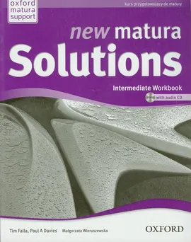 New Matura Solutions  Intermediate Workbook z płytą CD - Outlet - Davies Paul A., Tim Falla, Małgorzata Wieruszewska