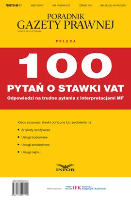 100 pytań o stawki VAT - Outlet
