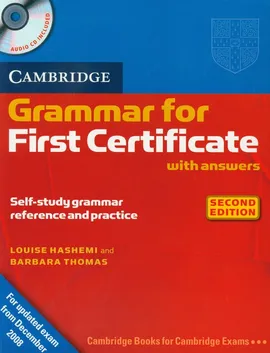 Cambridge Grammar for First Certificate with answers + CD - Louise Hashemi, Barbara Thomas