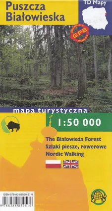 Puszcza Białowieska Mapa turystyczna, 1:50 000