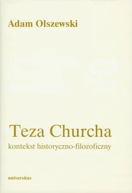 Teza Churcha Kontekst historyczno-filozoficzny - Adam Olszewski