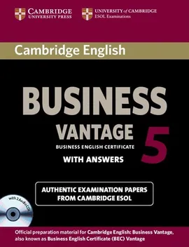 Cambridge English Business 5 Vantage with answers + 2CD