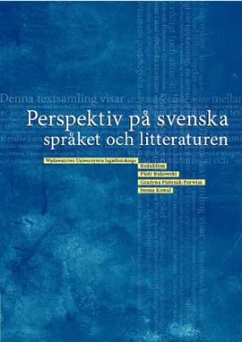 Perspektiv pa svenska spraket och litteraturen