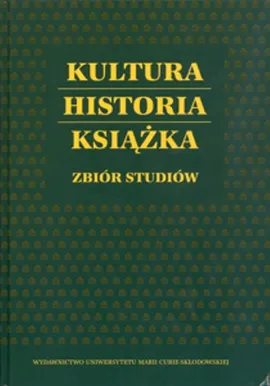 Kultura Historia Książka Zbiór studiów