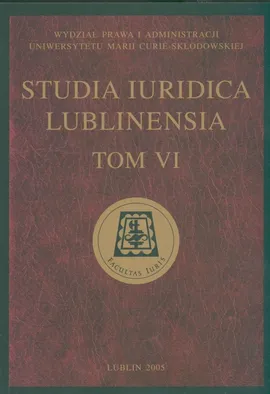 Studia Iuridica Lublinensia t VI