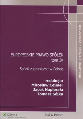 Europejskie prawo spółek Tom 4