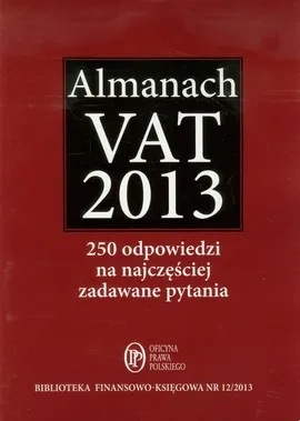 Almanach VAT 2013