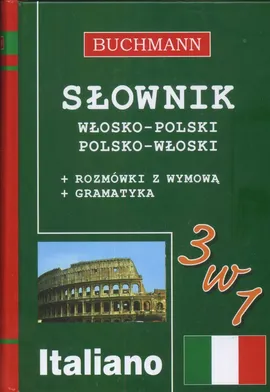 Słownik 3 w 1 włosko-polski, polsko-włoski - Outlet