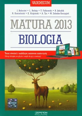 Biologia Vademecum Matura 2013 - Outlet - Jacek Balerstet, Laura Betleja, Tomasz Falkowski