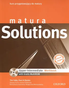 Matura Solutions Upper Intermediate workbook z płytą CD - Paul Davies, Tim Falla, Danuta Gryca