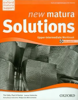 New Matura Solutions Upper-Intermediate Workbook z płytą CD Kurs przygotowujący do matury - Outlet - Davies Paul A, Tim Falla, Joanna Sobierska