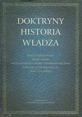 Doktryny Historia Władza - Outlet